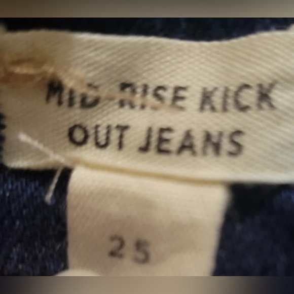Madewell Mid Rise Kick Out Jean Size 25 - Picture 3 of 4